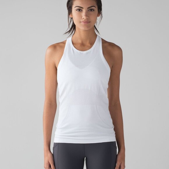 Lululemon Swiftly Tech T-Back - 6 White - Picture 1 of 6